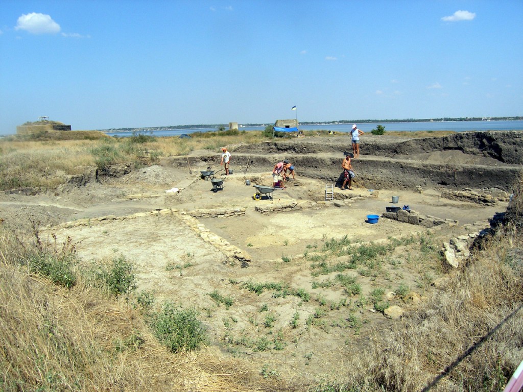 На розкопках міста Борисфен, VI в. до н.е.